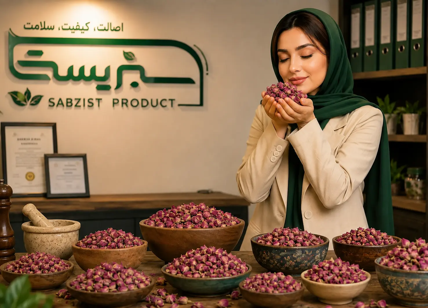 غنچه گل محمدی عمده